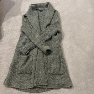 Gray cardigan